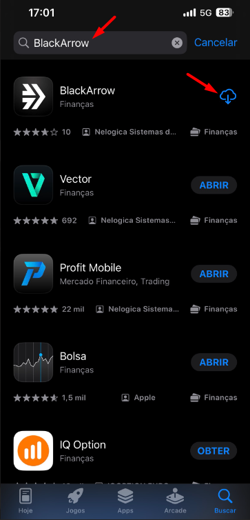 blackarrow na app store.png
