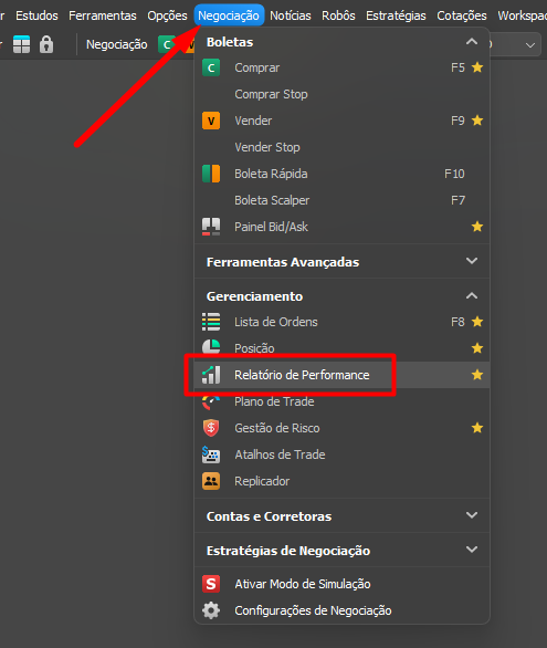Acessando o relatório pelo menu negociaçã.png