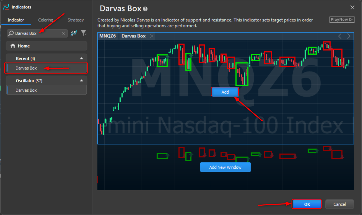 Indicator Darvas box